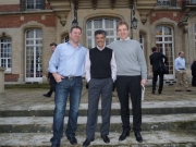      Mein Business ist in guten Händen, Olivier - meine Nachfolger ein super Manager und Freund, Vishal mein Boss (in der Mitte)
